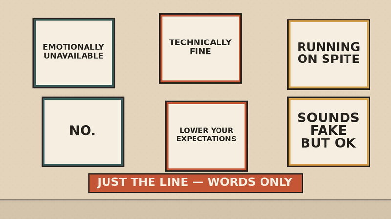 Just the Line — Words Only