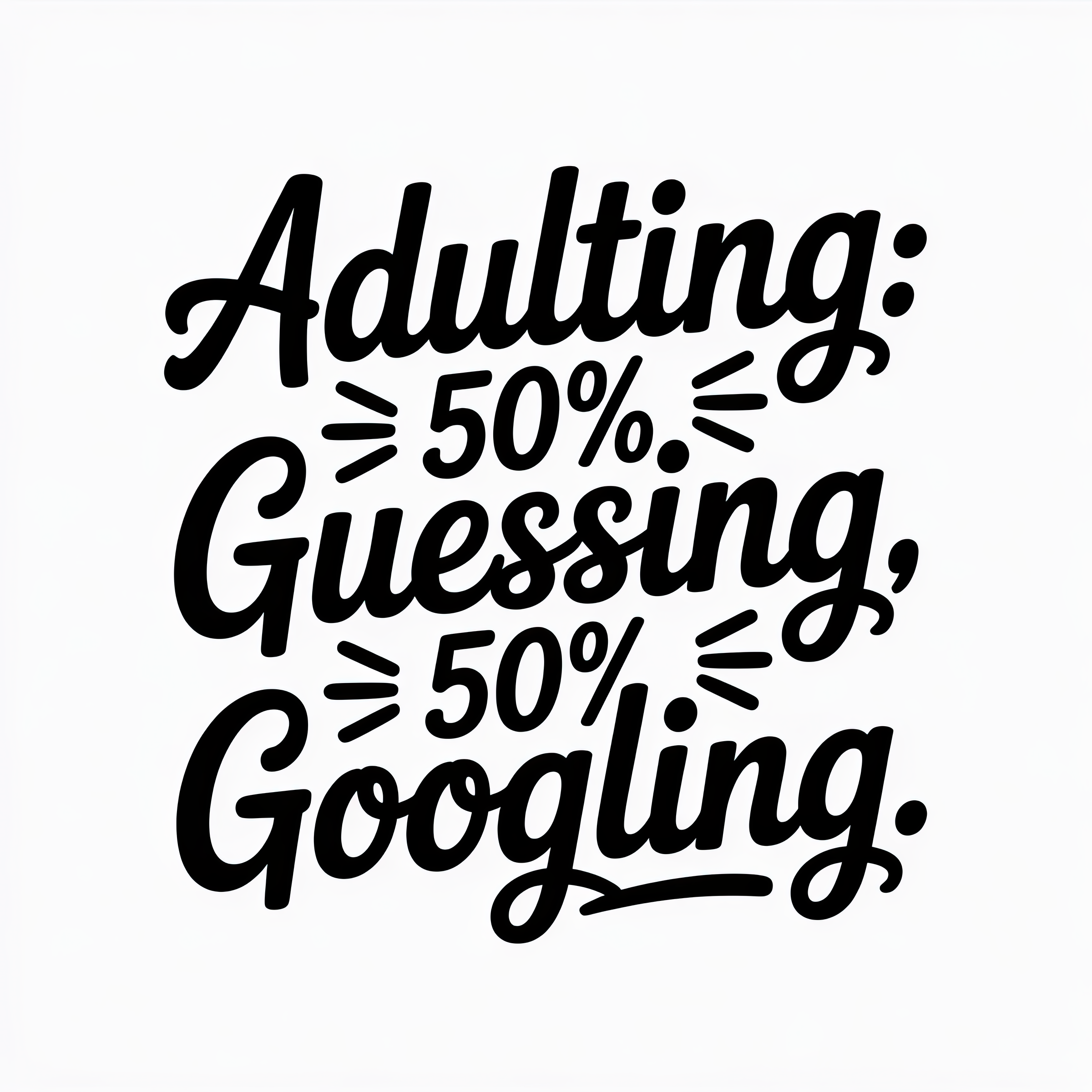Adulting: 50% Guessing, 50% Googling