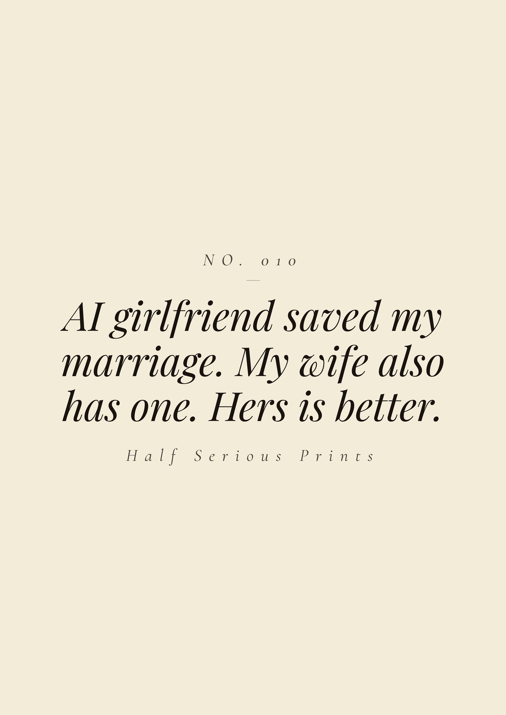 AI girlfriend saved my marriage. My wife also has one. Hers is better.