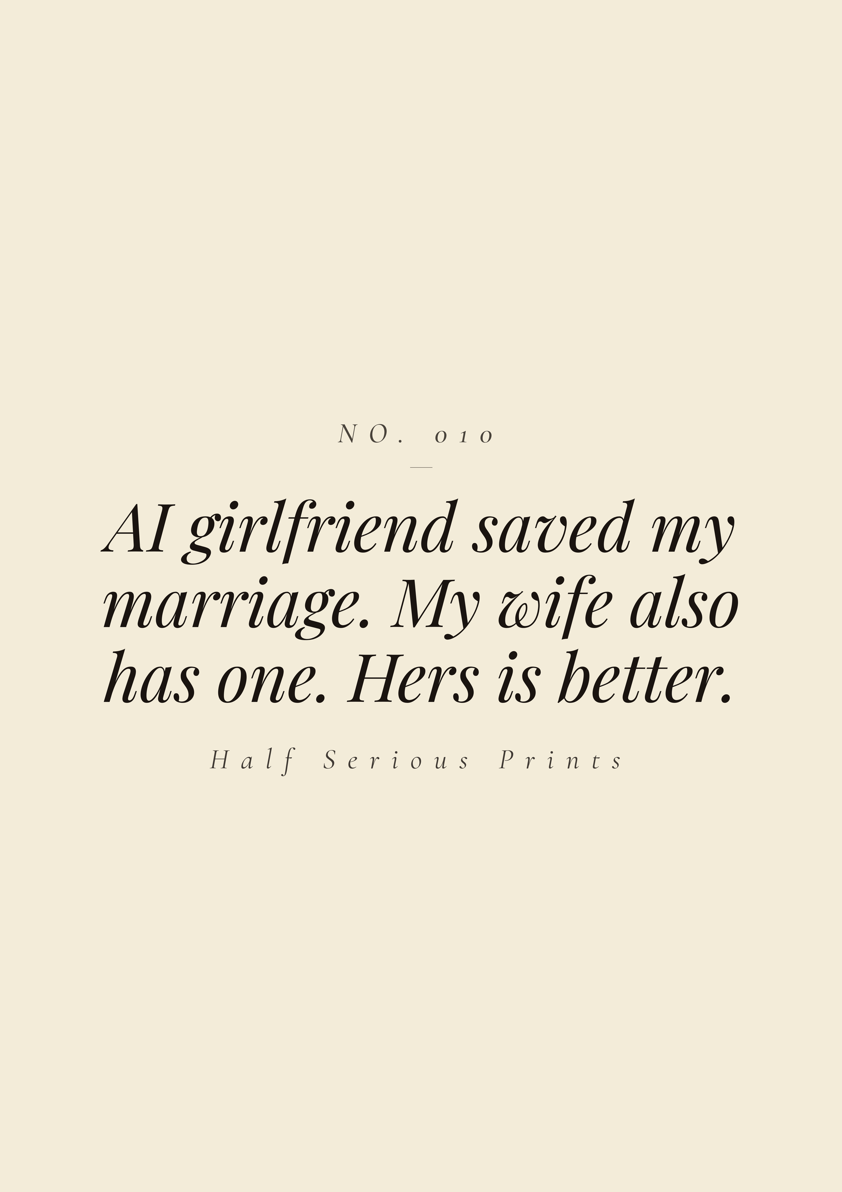 AI girlfriend saved my marriage. My wife also has one. Hers is better.