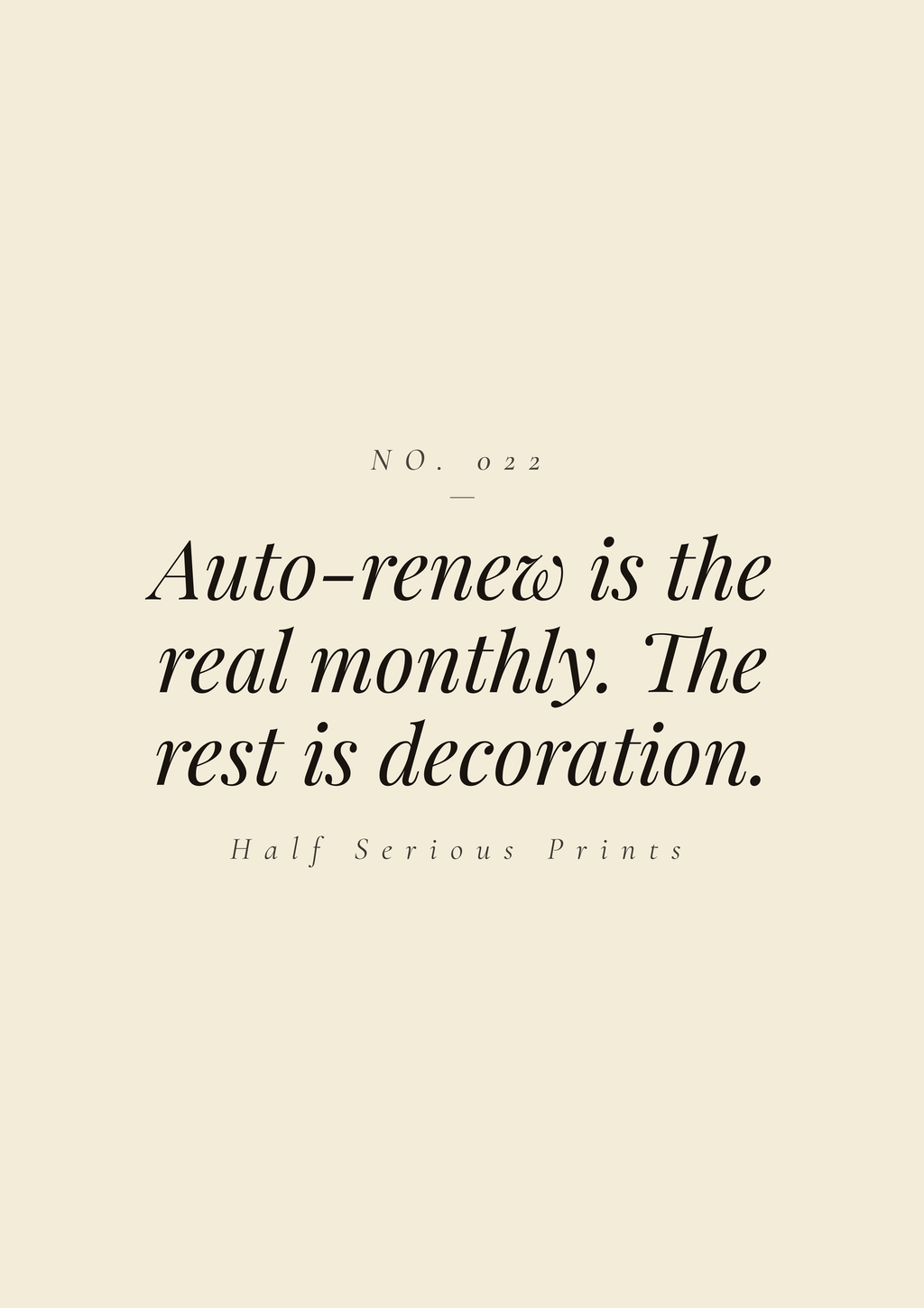 Auto-renew is the real monthly. The rest is decoration.