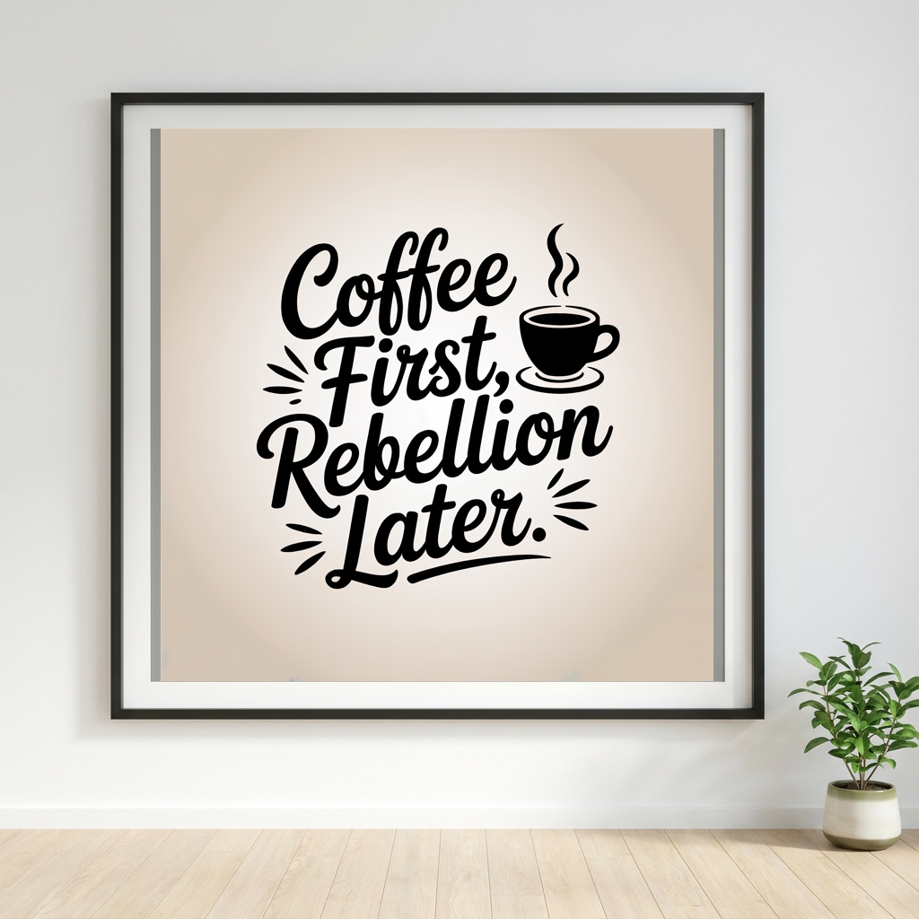 Coffee First Rebellion Later