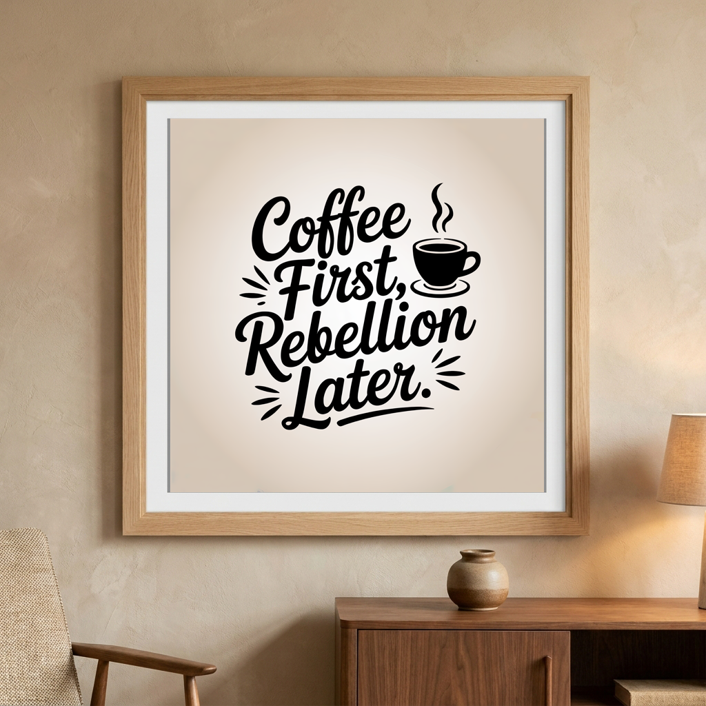 Coffee First Rebellion Later