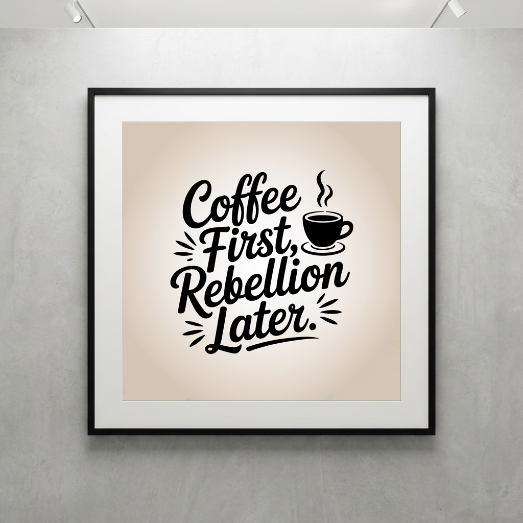 Coffee First Rebellion Later