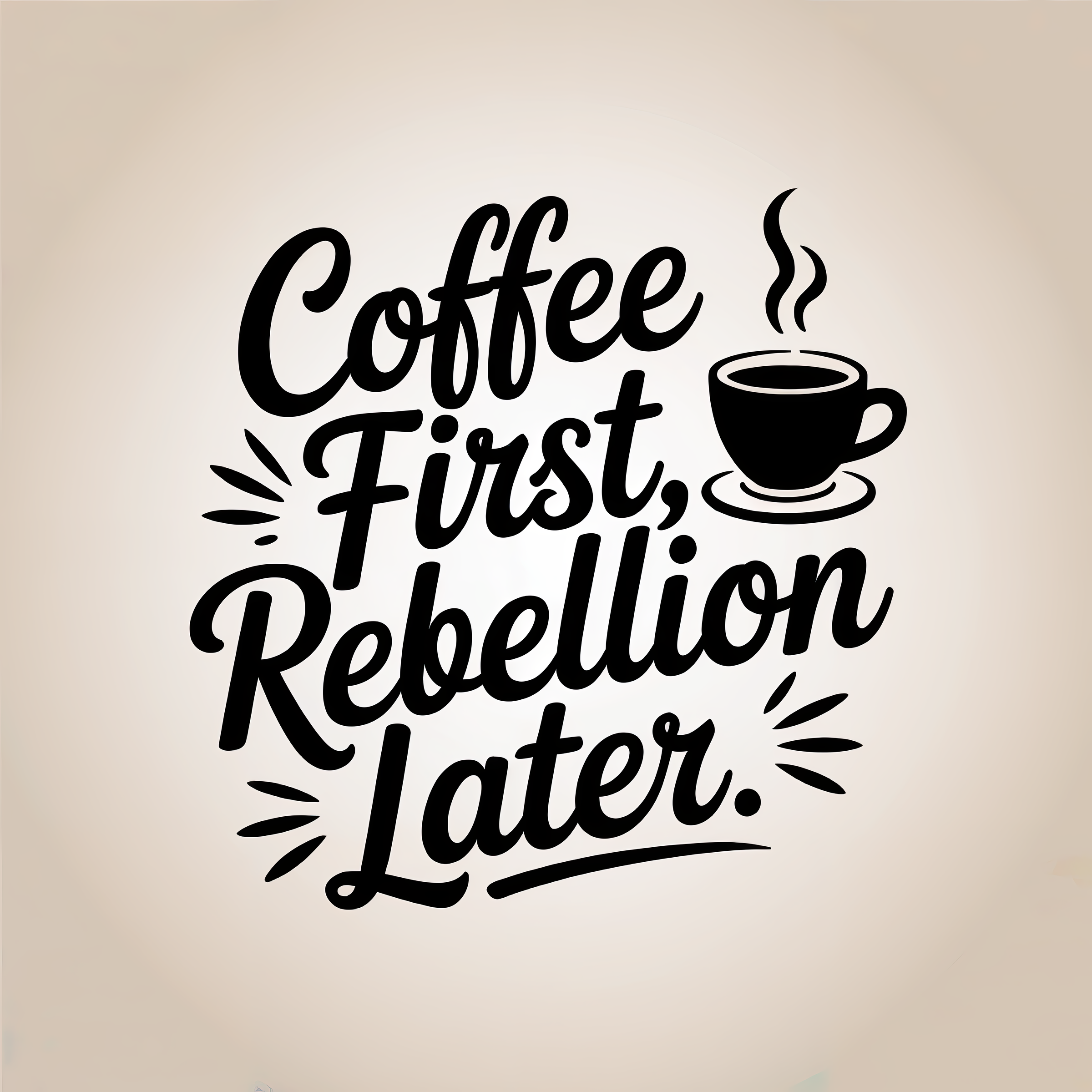Coffee First Rebellion Later