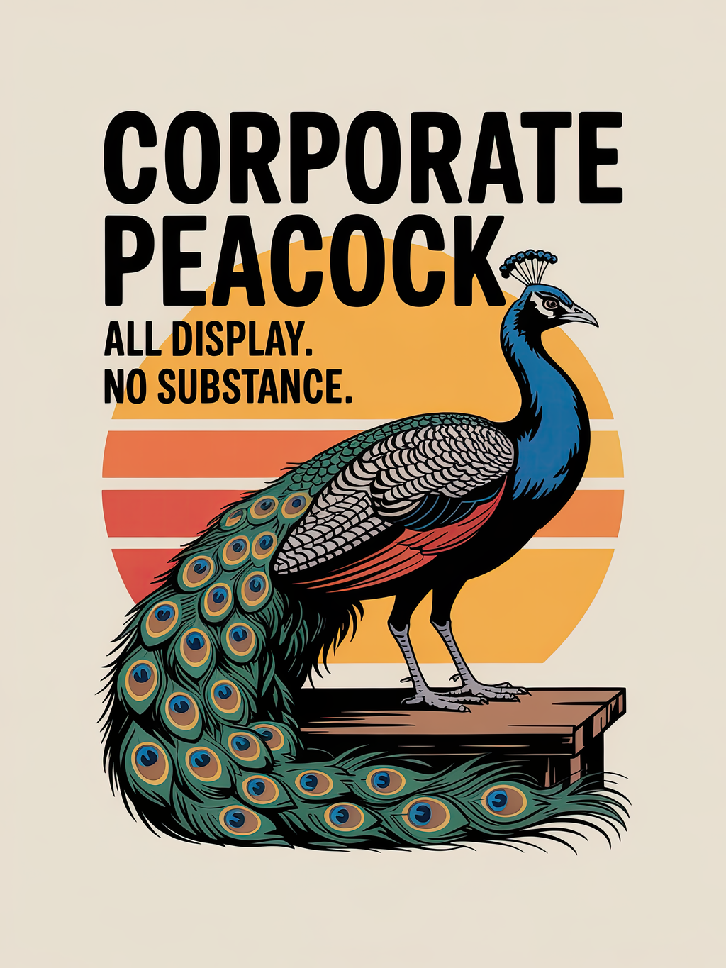Corporate Peacock All Display No Substance