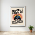 Corporate Survival Kit Coffee Sarcasm Low Expectations