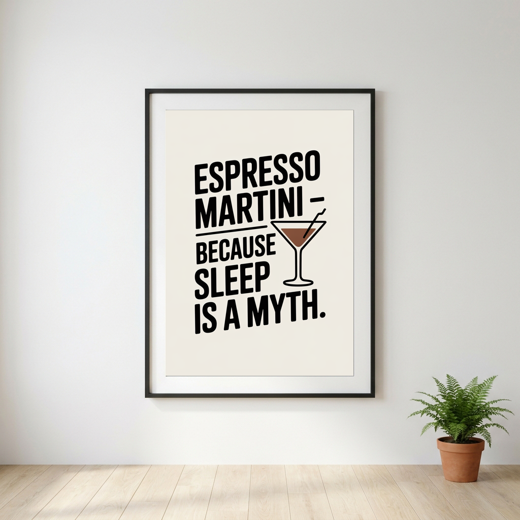 Espresso Martini Because Sleep is a Myth