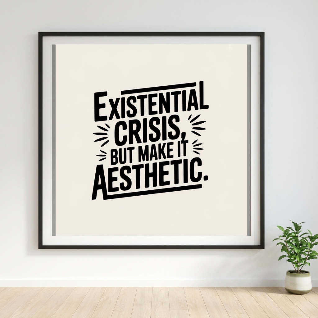 Existential Crisis, But Aesthetic