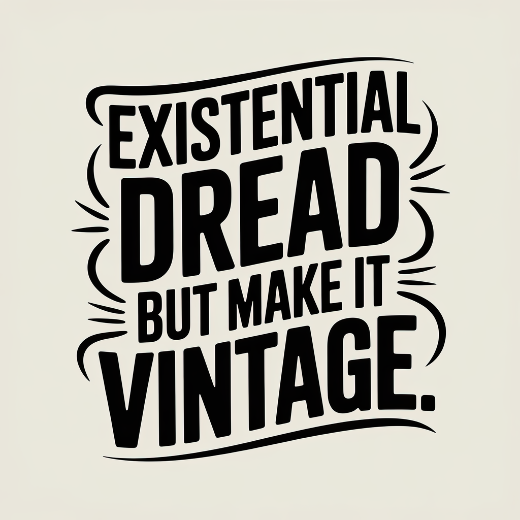 Existential Dread but Make it Vintage