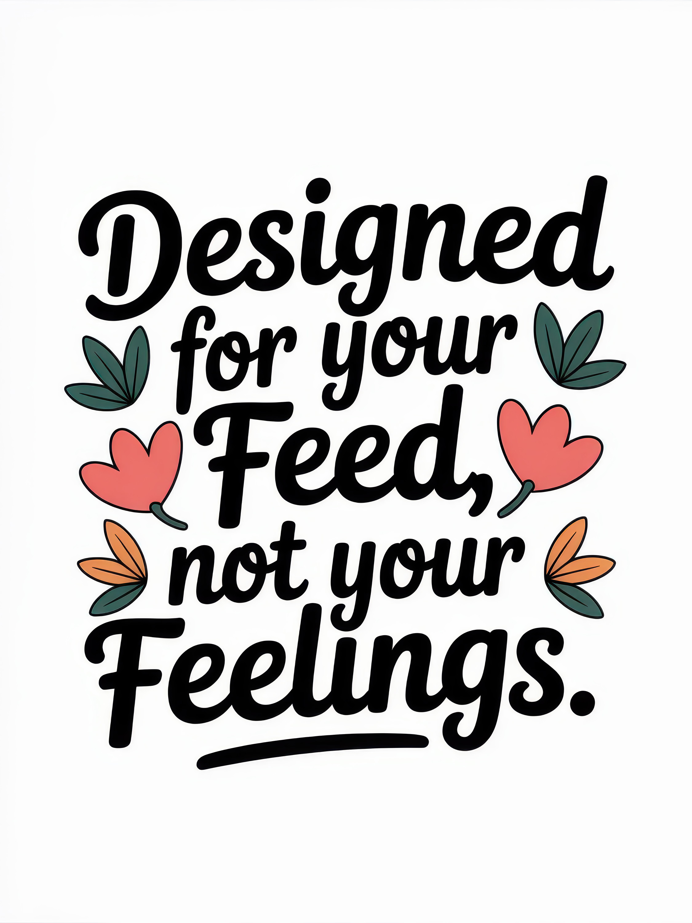 For Your Feed, Not Your Feelings