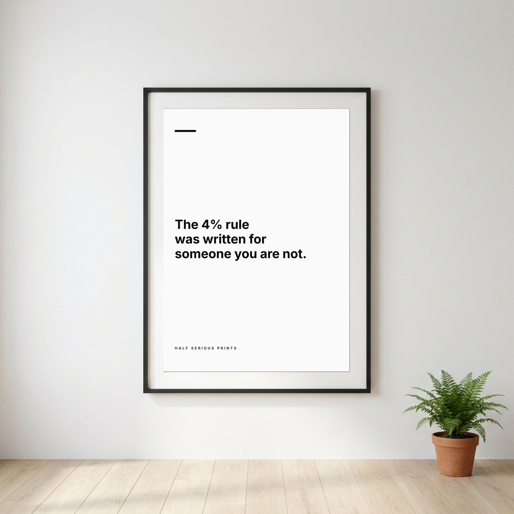 The 4% rule was written for someone you are not.