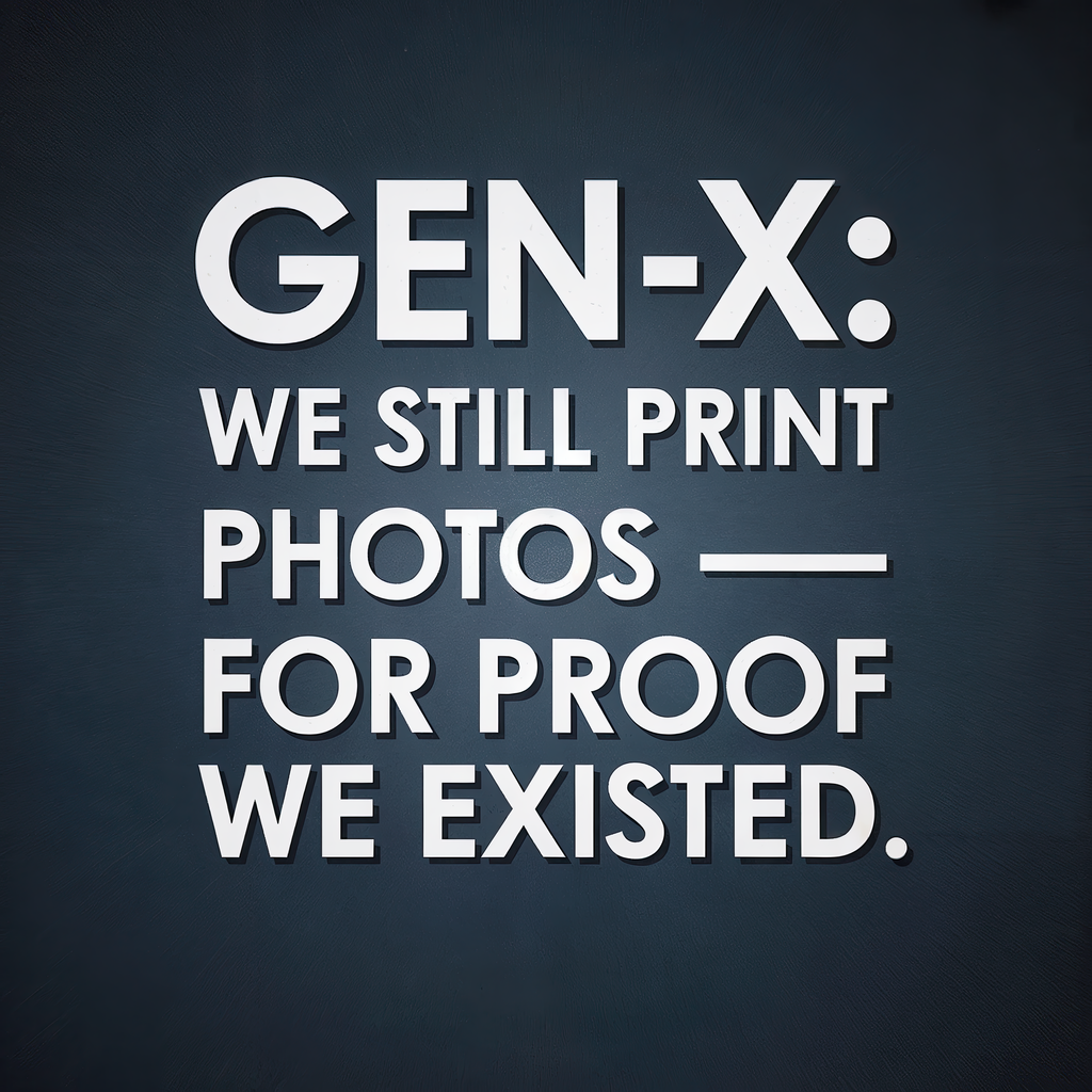 Gen X We Still Print Photos for Proof We Existed