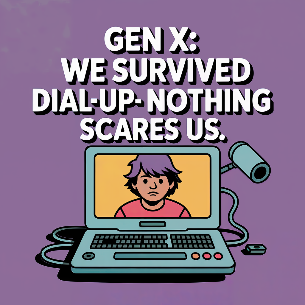 Gen X We Survived Dial Up Nothing Scares Us