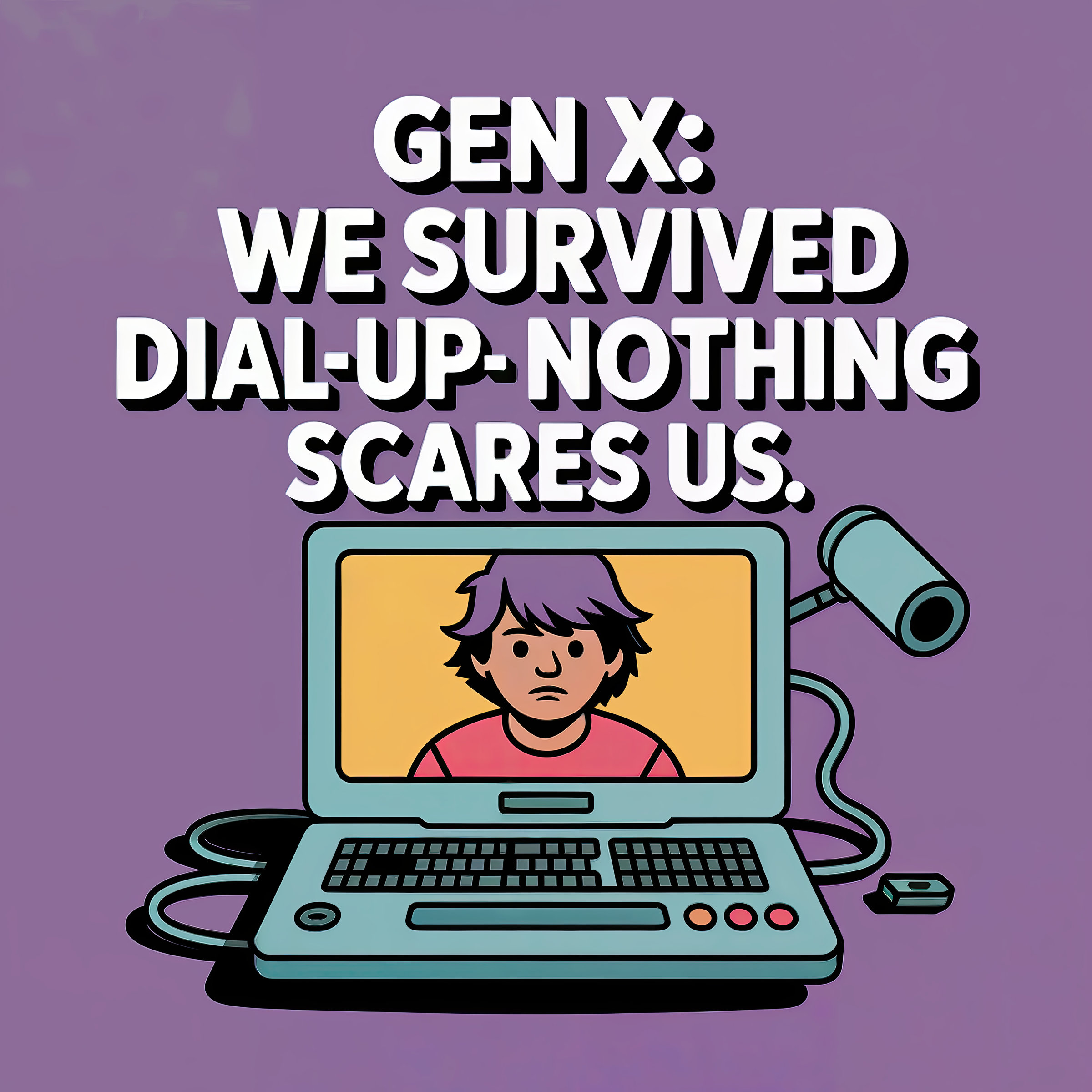 Gen X We Survived Dial Up Nothing Scares Us