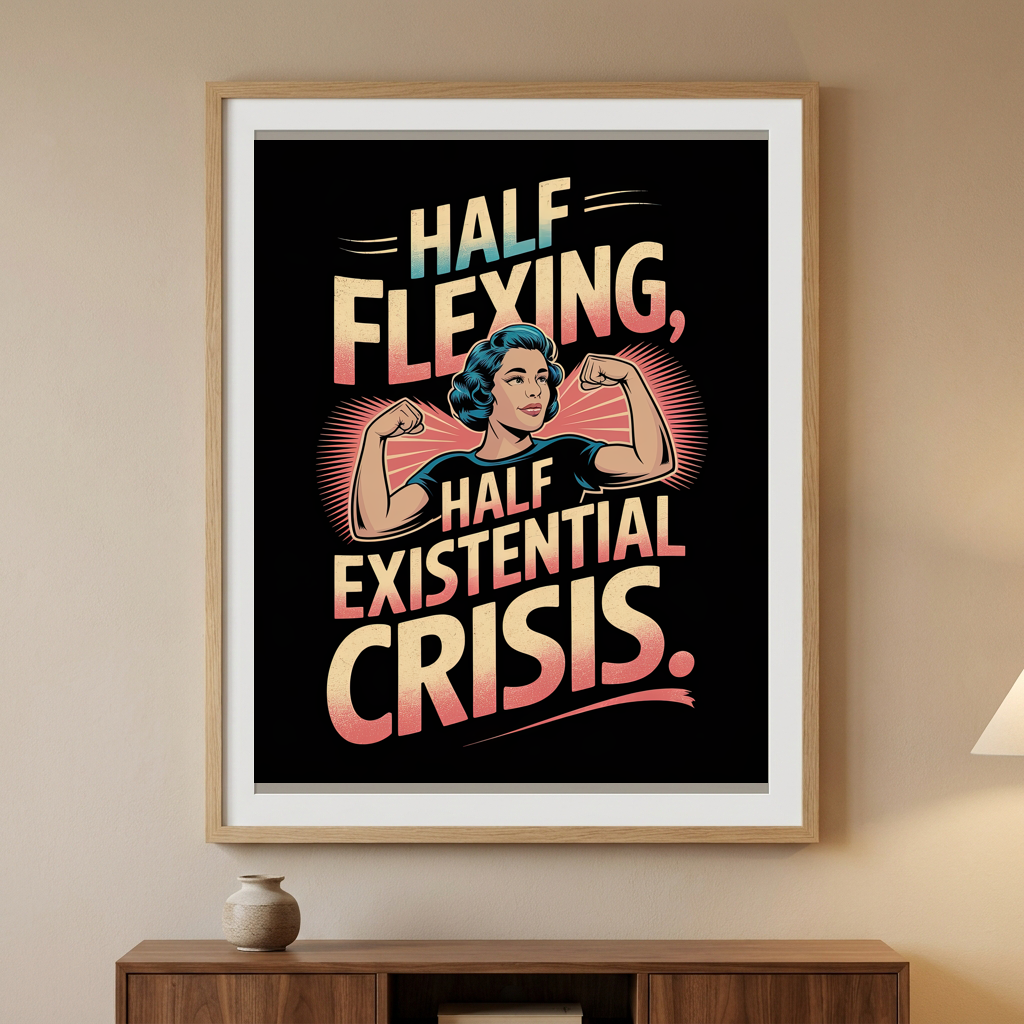 Half Flexing Half Existential Crisis