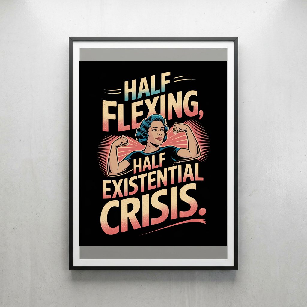 Half Flexing Half Existential Crisis