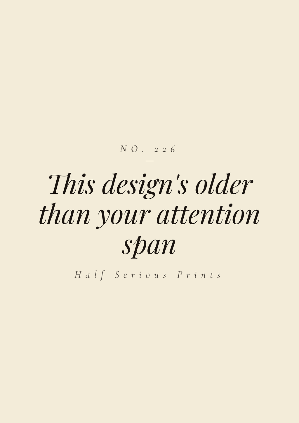 This design's older than your attention span