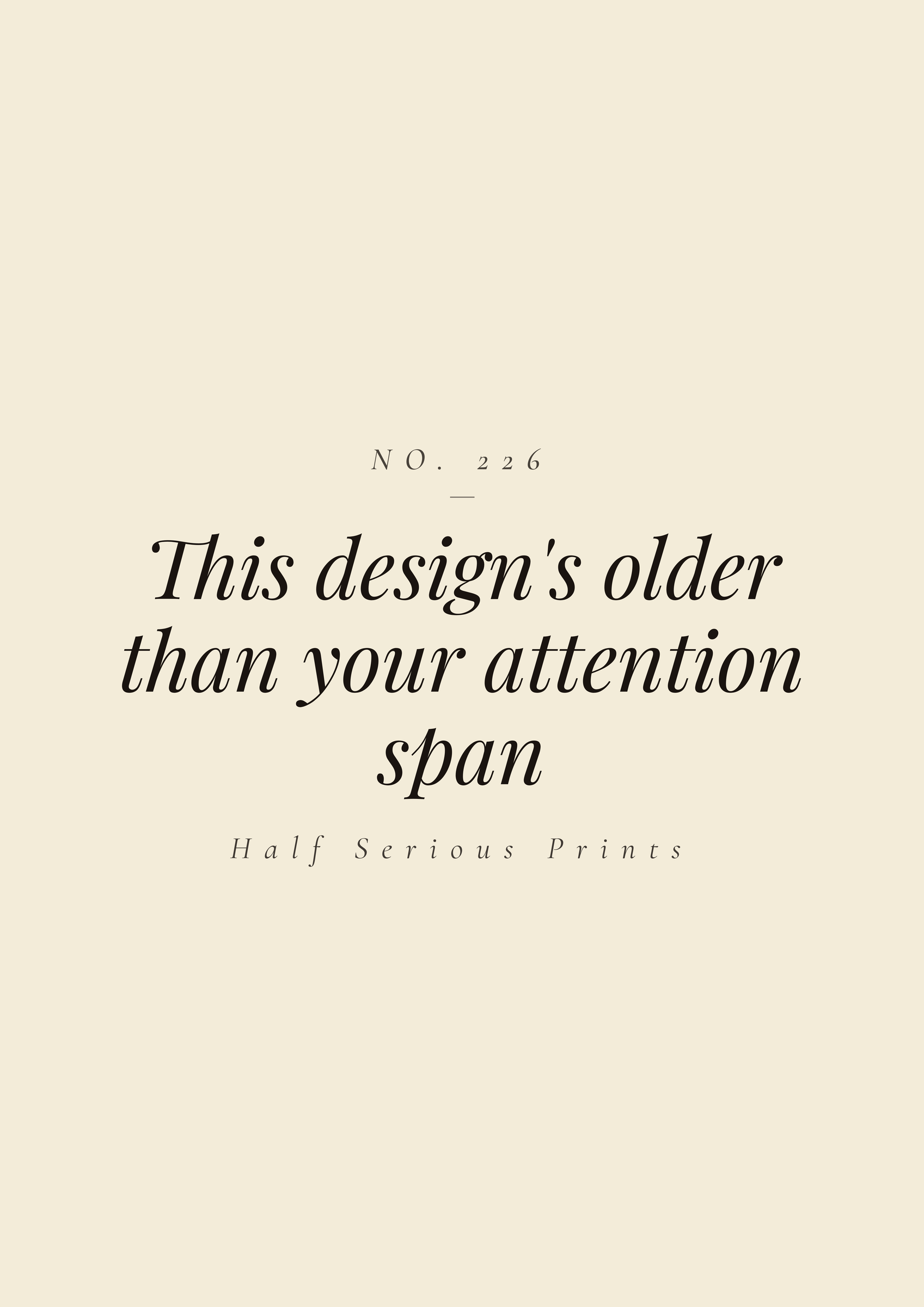 This design's older than your attention span
