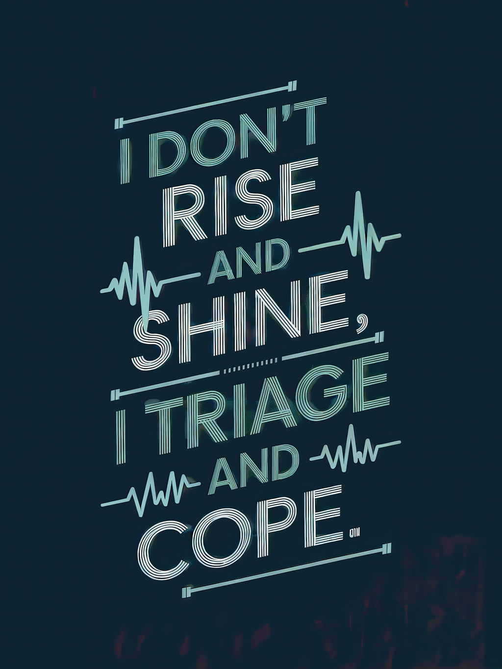 I Don't Rise and Shine I Triage and Cope