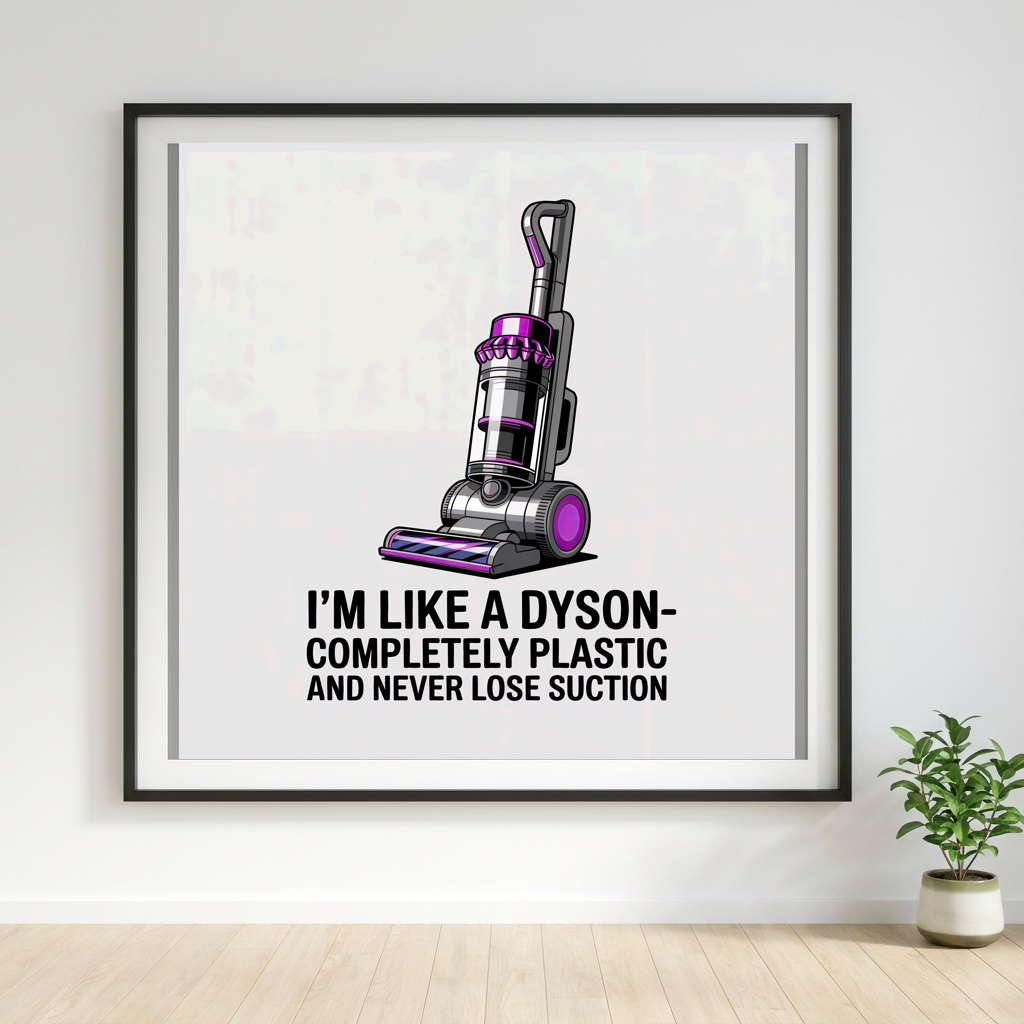 I'm Like a Dyson Completely Plastic and Never Lose Suction