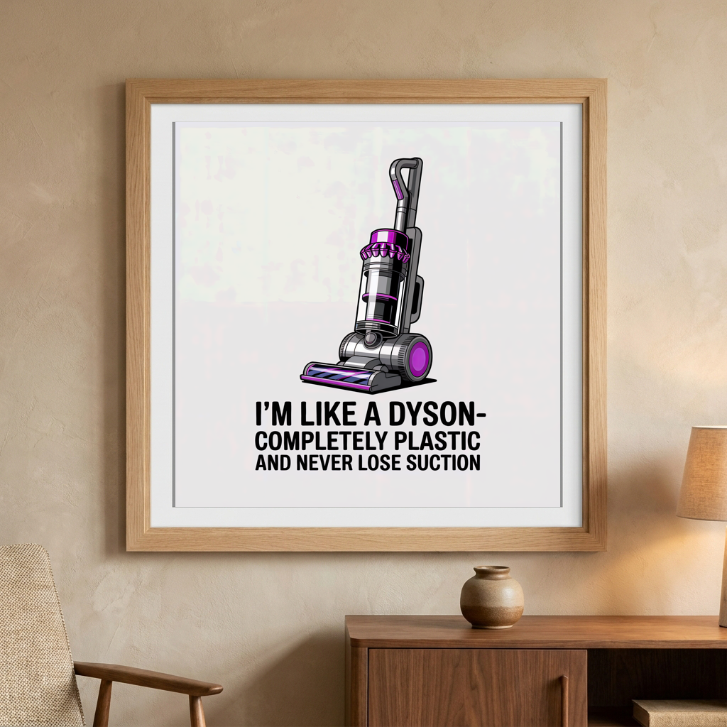 I'm Like a Dyson Completely Plastic and Never Lose Suction