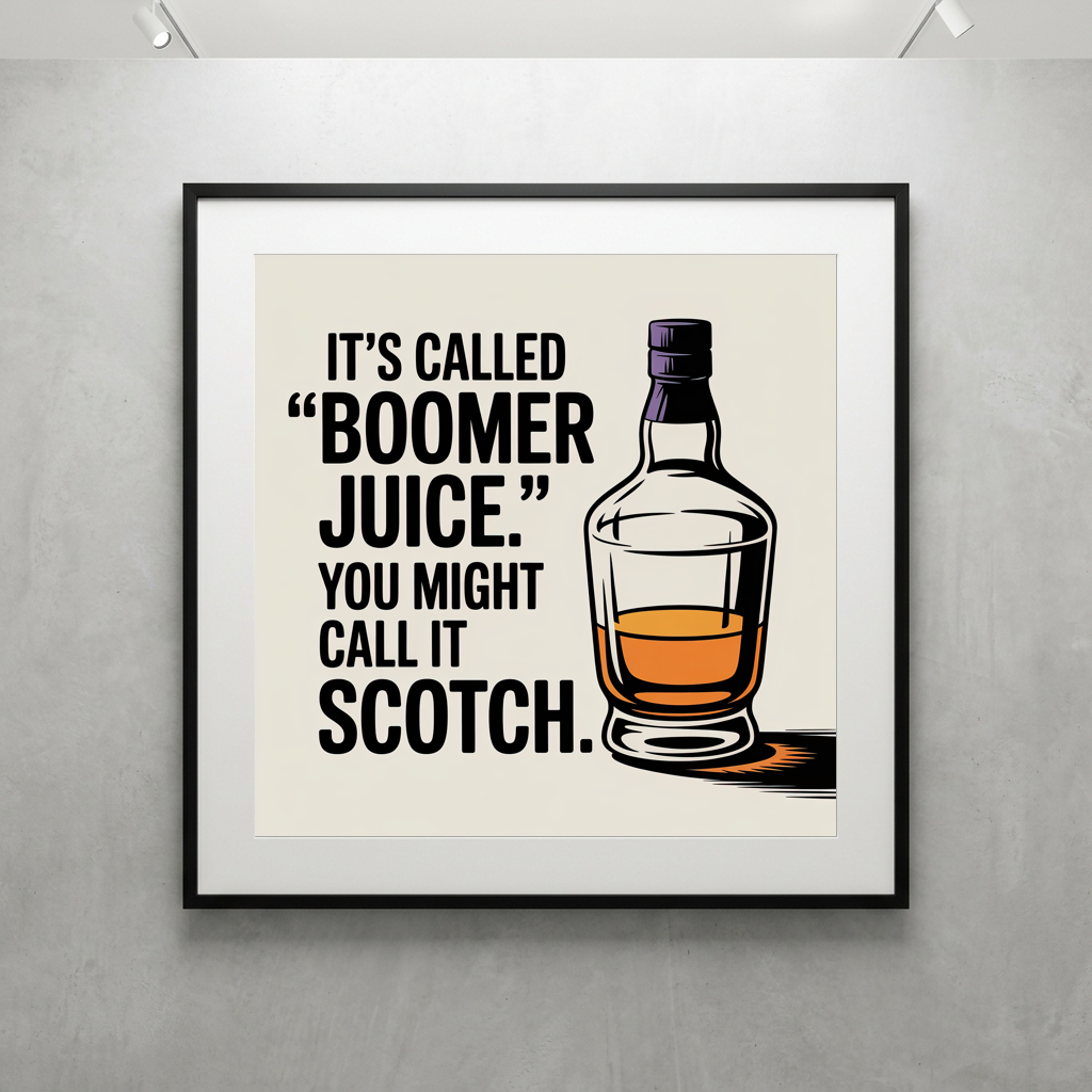It's Called Boomer Juice You Might Call it Scotch
