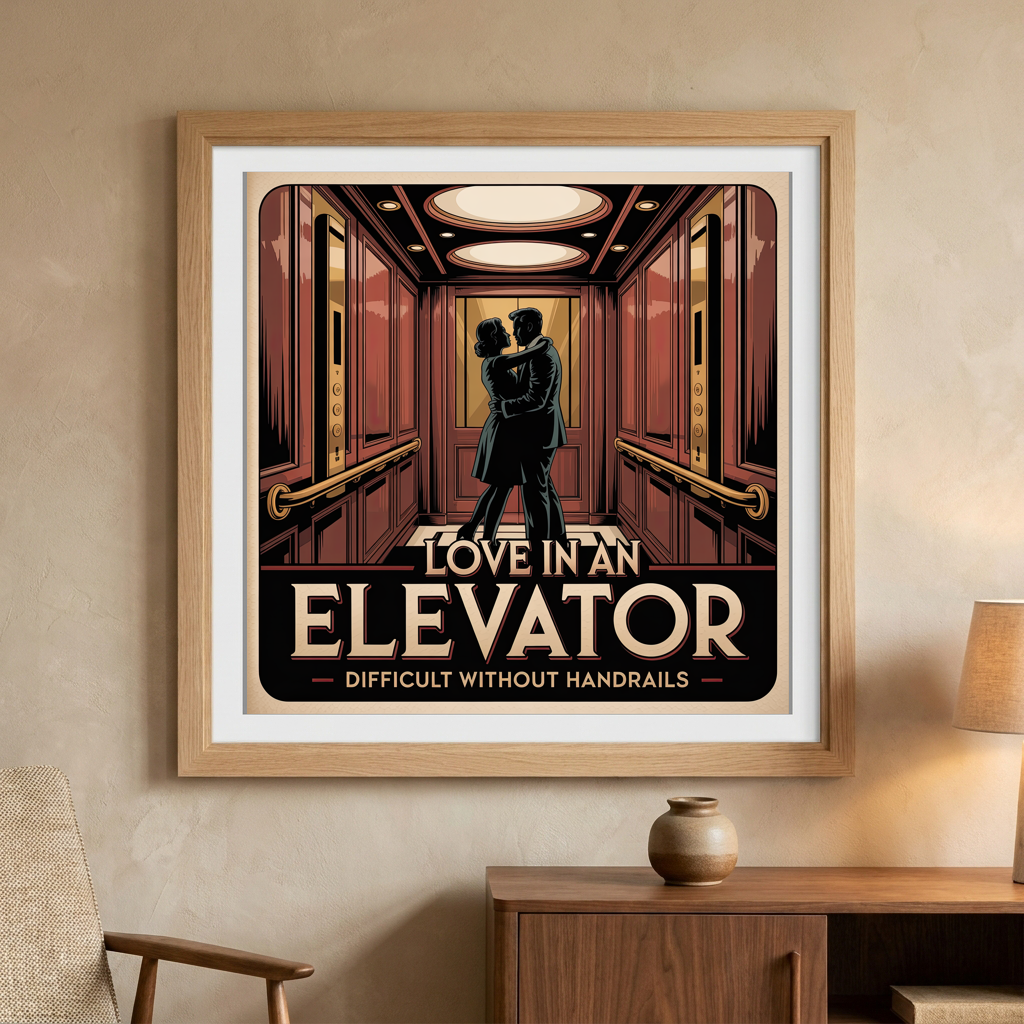 Love in an Elevator Difficult Without Handrails