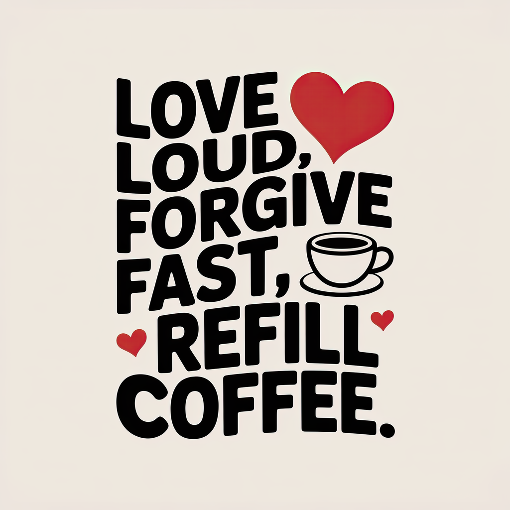 Love Loud Forgive Fast Refill Coffee