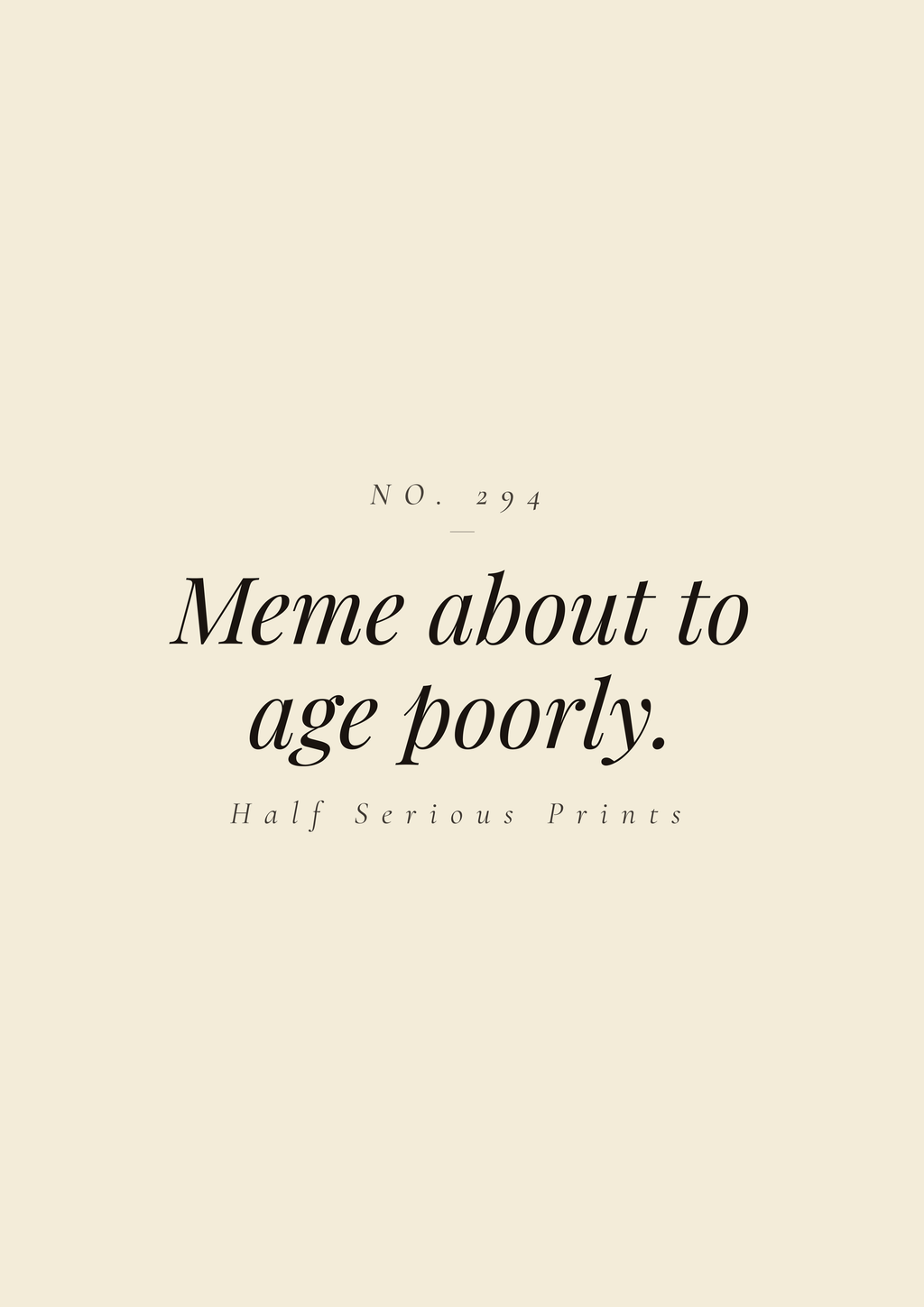Meme about to age poorly.