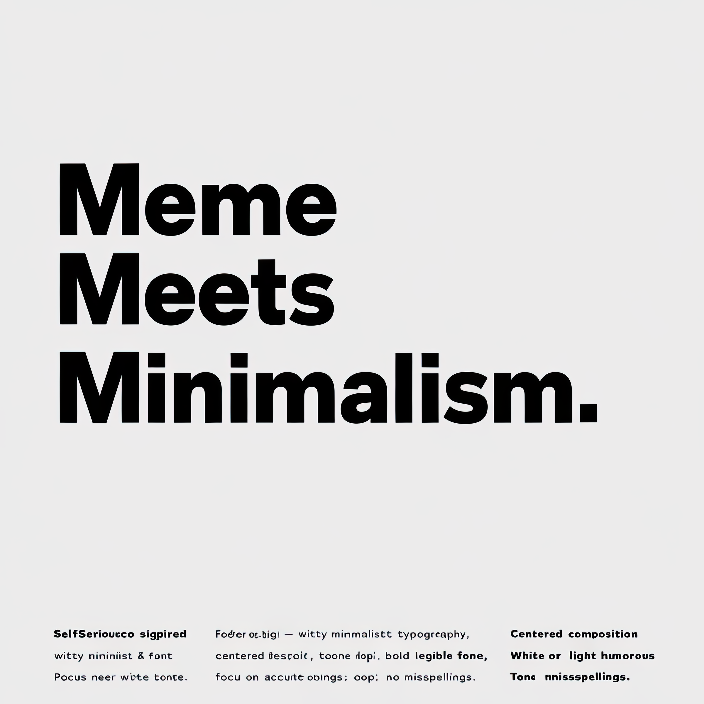 Meme Meets Minimalism