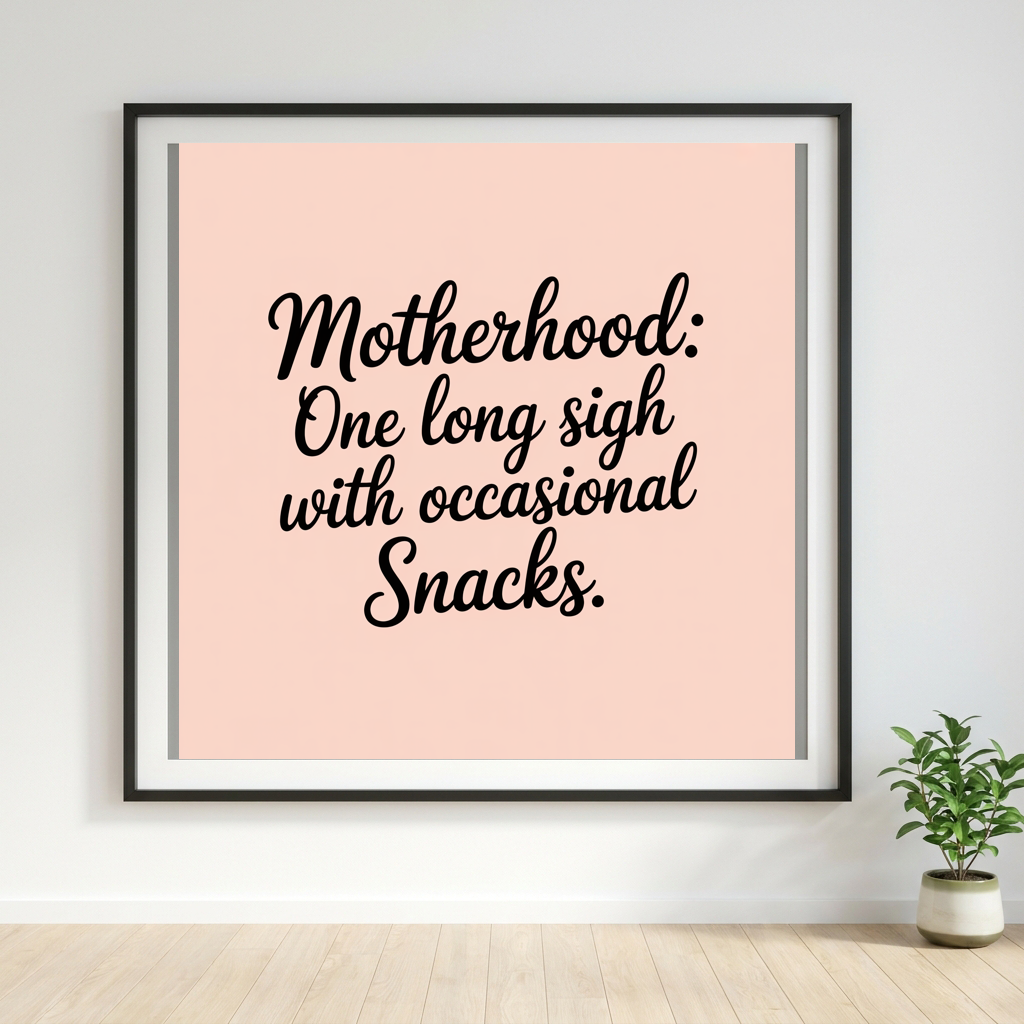 Motherhood: One Long Sigh