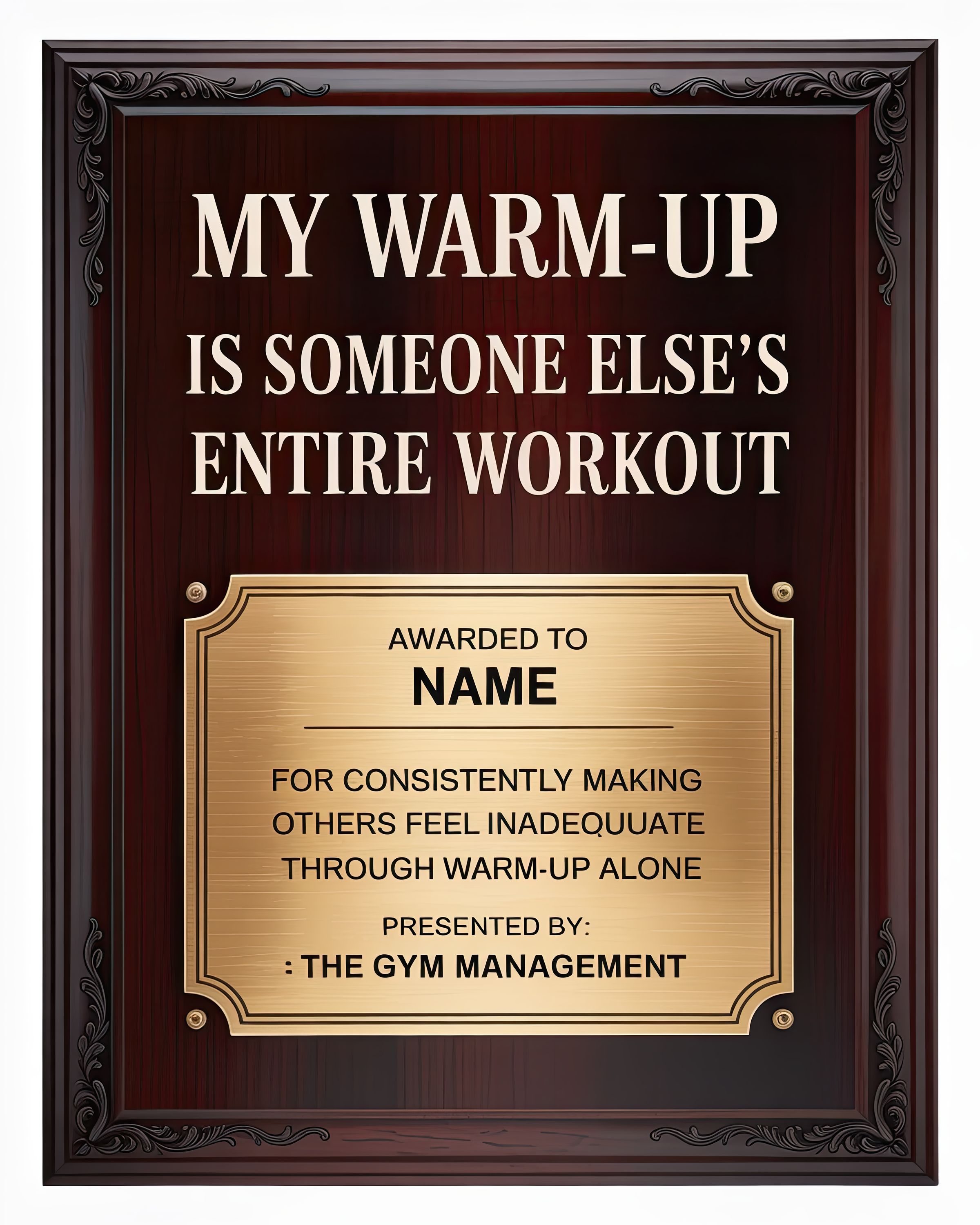 My Warmup is Your Workout