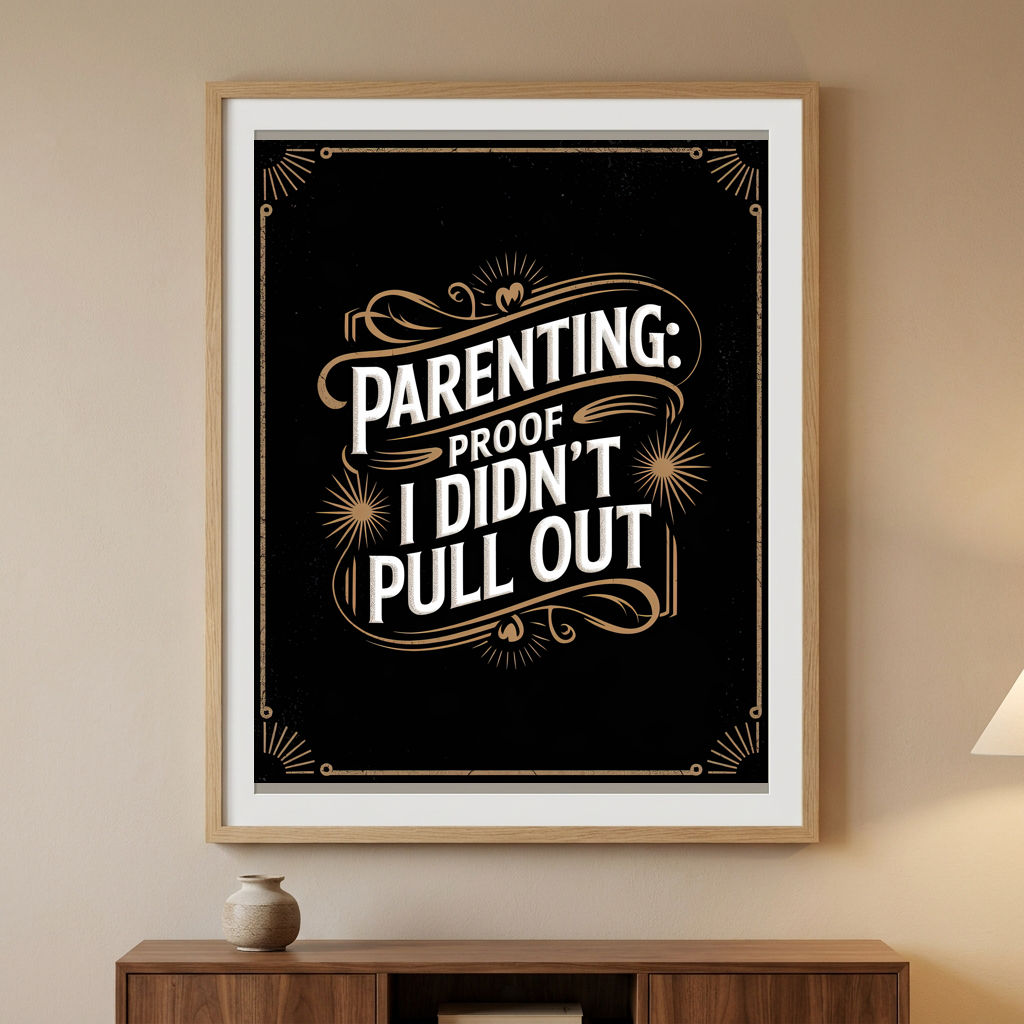 Parenting Proof I Didn't Pull Out