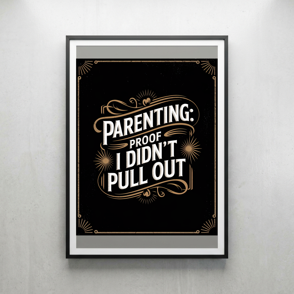 Parenting Proof I Didn't Pull Out