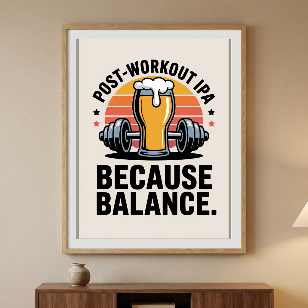 Post Workout IPA Because Balance
