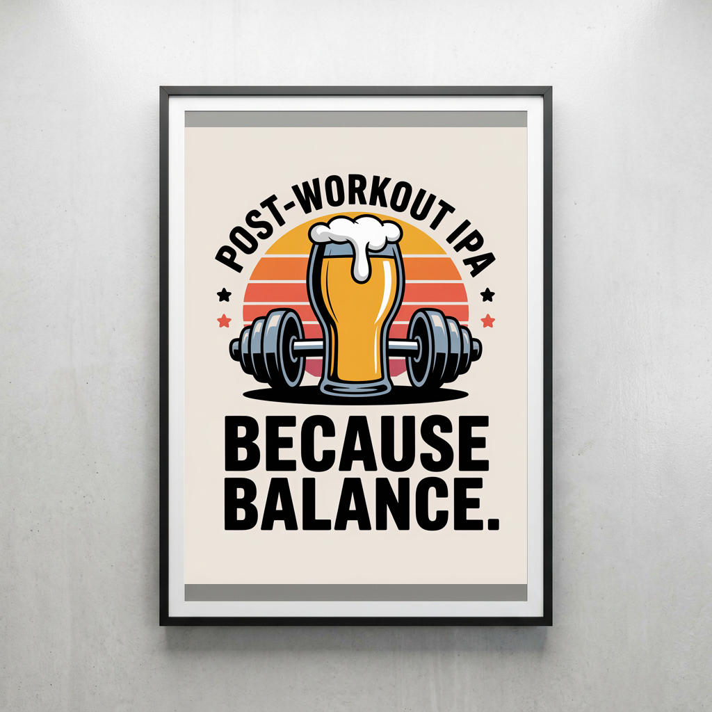 Post Workout IPA Because Balance