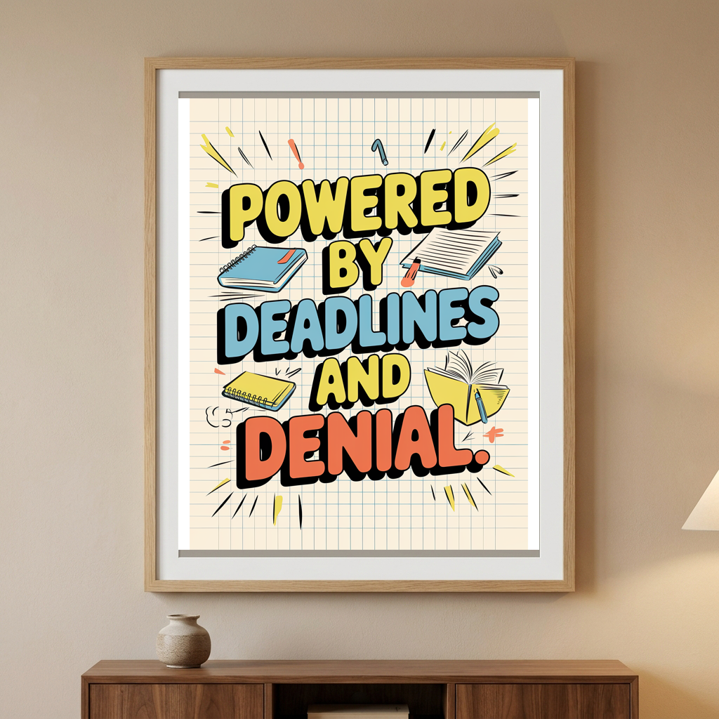 Powered By Deadlines and Denial