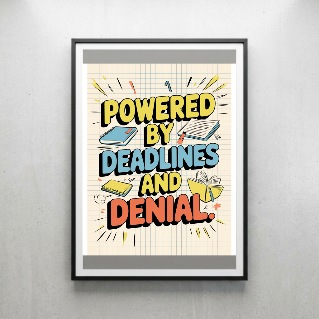 Powered By Deadlines and Denial
