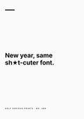 Half Serious Prints text-only design