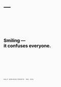 Half Serious Prints text-only design