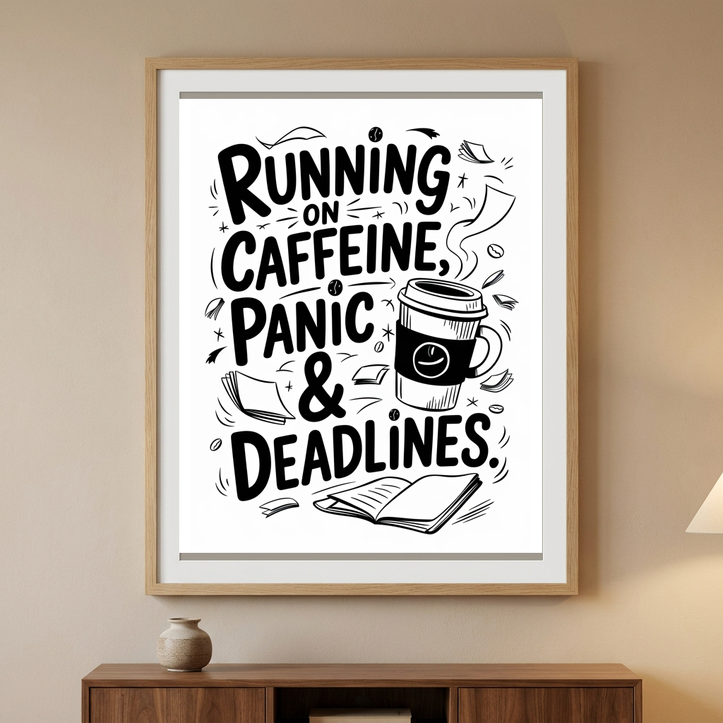 Running on Caffeine, Panic, and Deadlines
