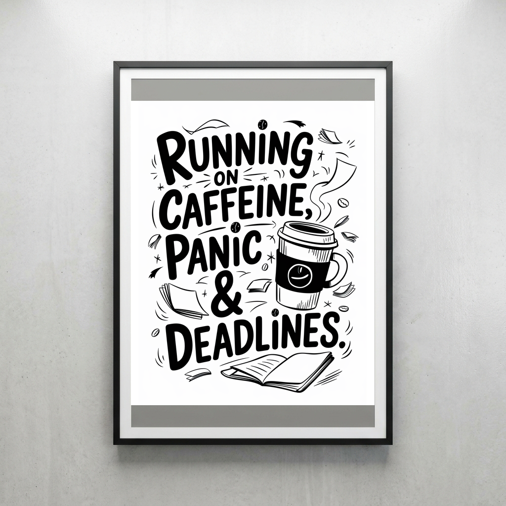 Running on Caffeine, Panic, and Deadlines