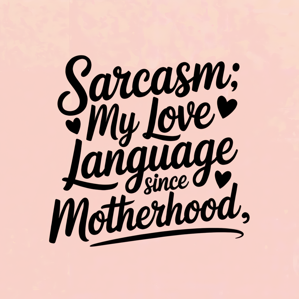 Sarcasm: My Love Language Since Motherhood