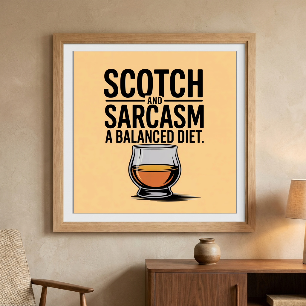 Scotch and Sarcasm a Balanced Diet