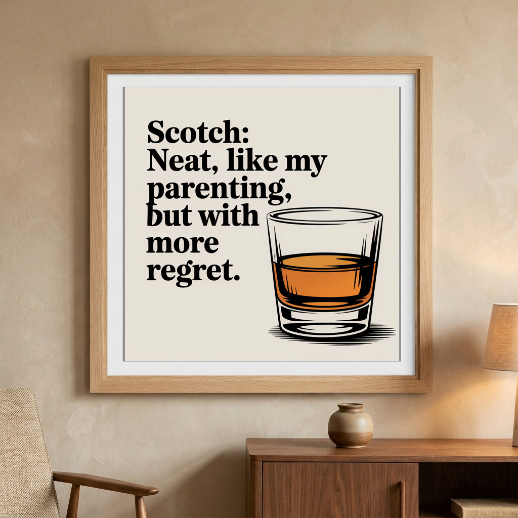 Scotch Neat, Like My Parenting