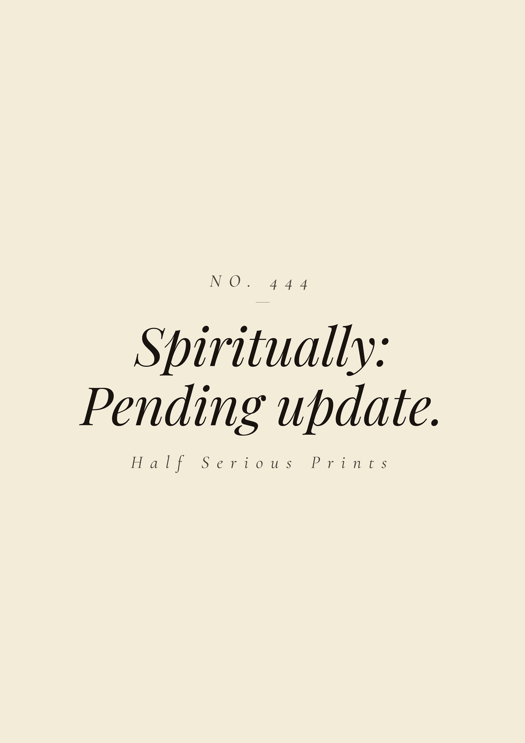 Spiritually: pending update.
