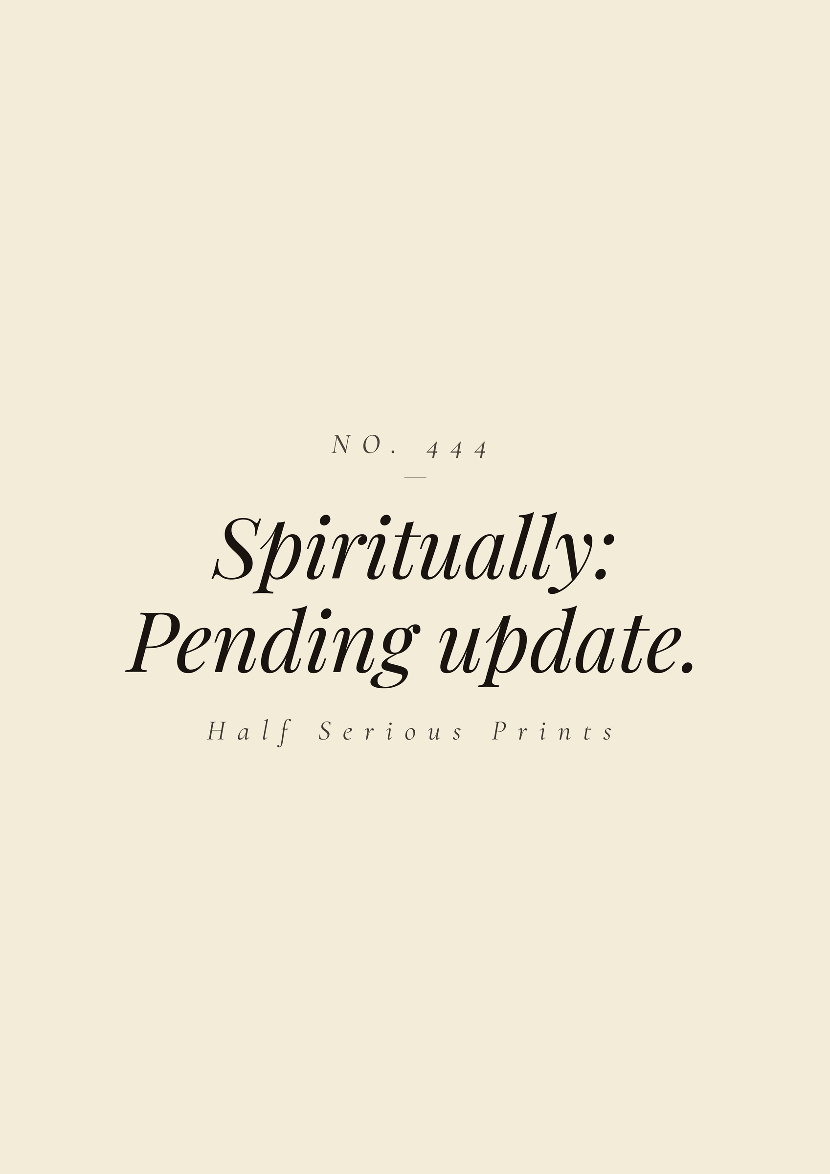Spiritually: pending update.