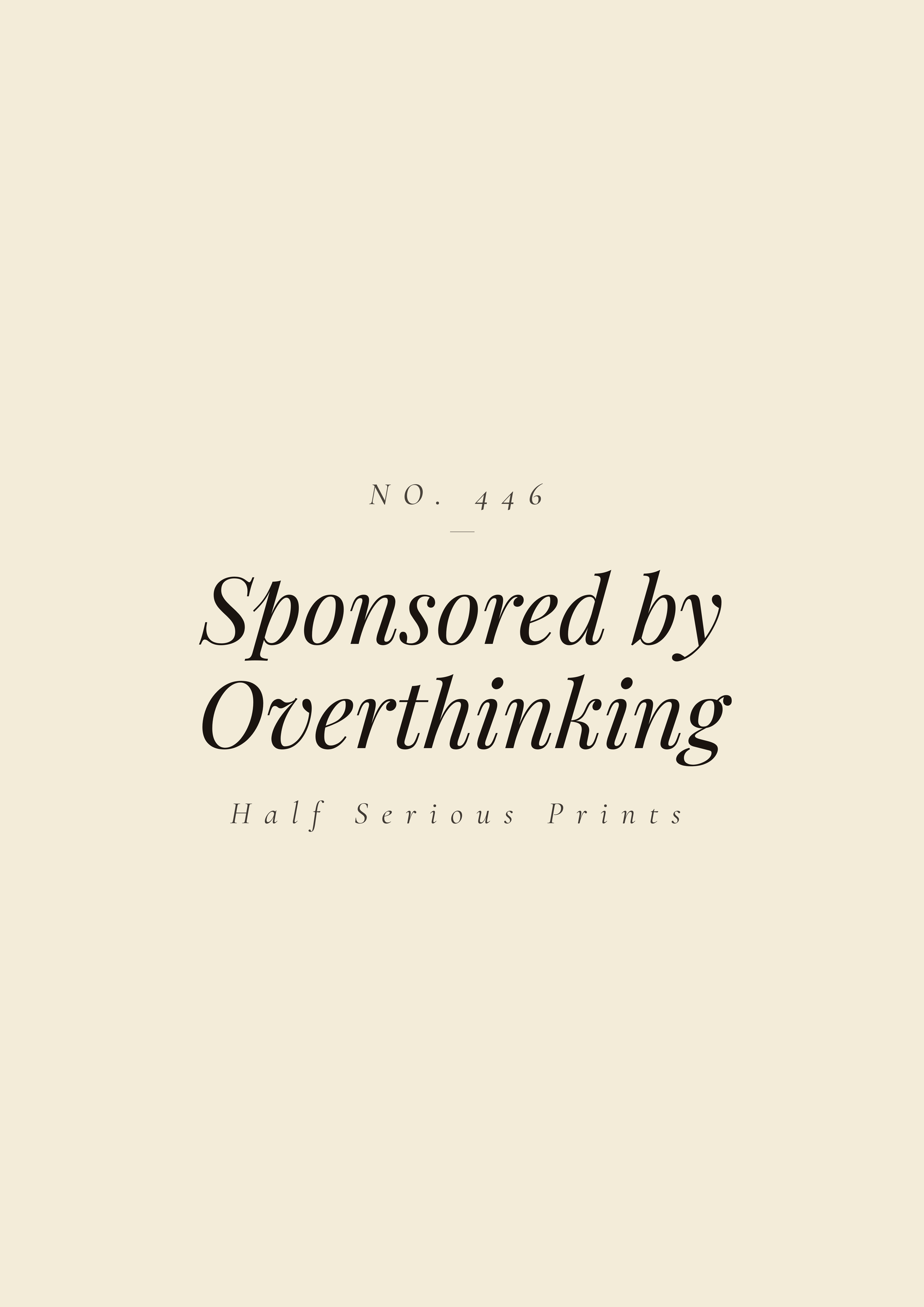 Sponsored by Overthinking