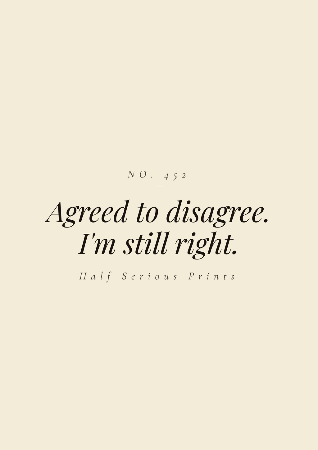 Agreed to disagree. I'm still right.